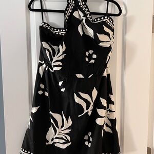 Black and White Floral Dress